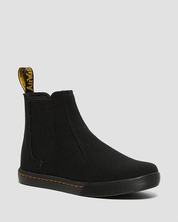 Dr Martens Makela Canvas Vrijetijds Enkellaars Dames Zwart | NL 700GSO